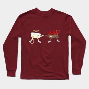 Angel vs Devil Food Cake Long Sleeve T-Shirt